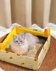 Travel Buddy Kit: 5.5 lbs Cat Litter & Foldable Litter Box