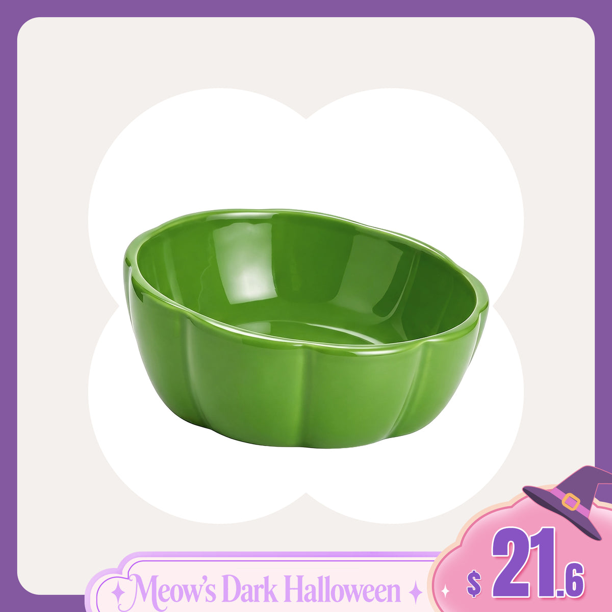 10 oz Pumpkin Patch Cat Bowl
