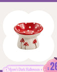 3.4oz Mushroom Picnic Ceramic Cat Bowl