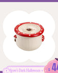 30oz Mushroom Picnic Ceramic Cat Water Fountain