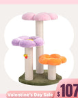 Three Flower Cat Tree