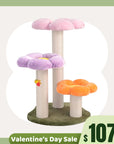 Three Flower Cat Tree