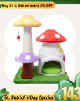 Magic Mushroom Cat Tree