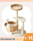 Sleeping in the Bowl Cat Tree