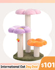 Three Flower Cat Tree