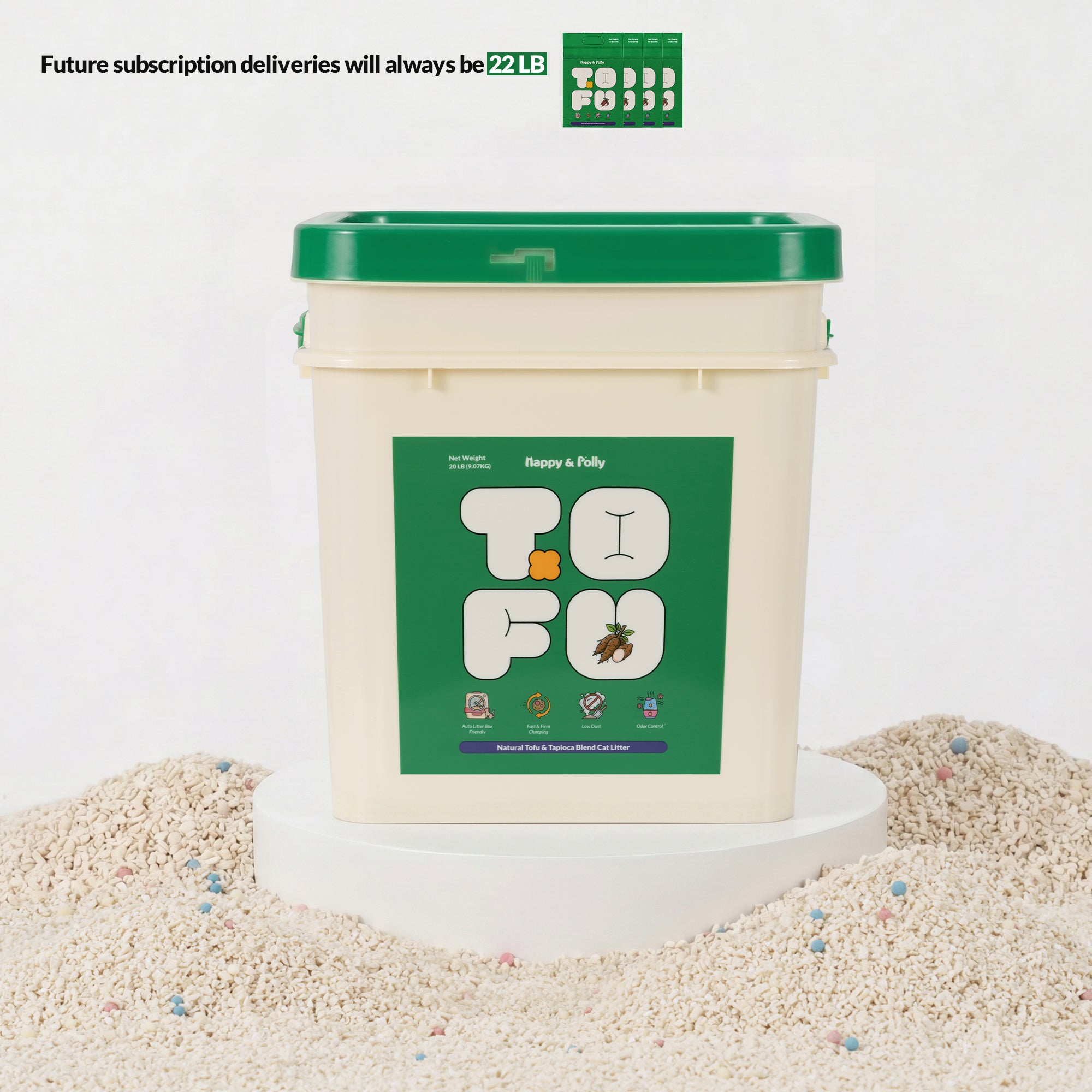 Tofu & Cassava Natural Cat Litter – Happy & Polly