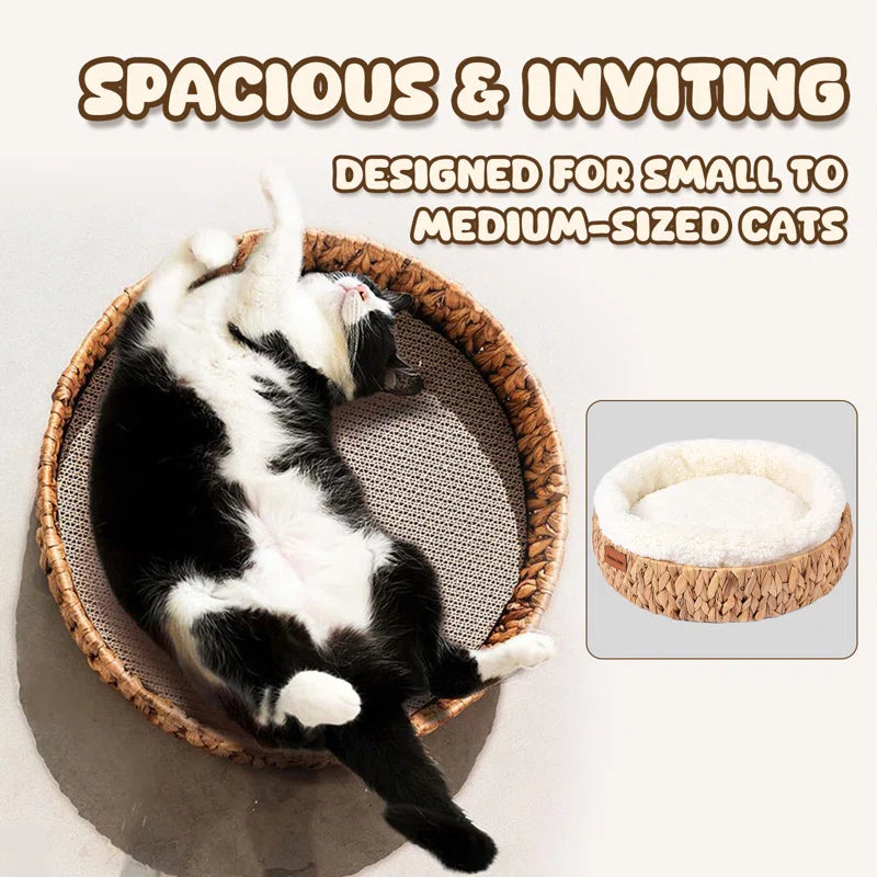 Handwoven Gourd Grass Cat Bed