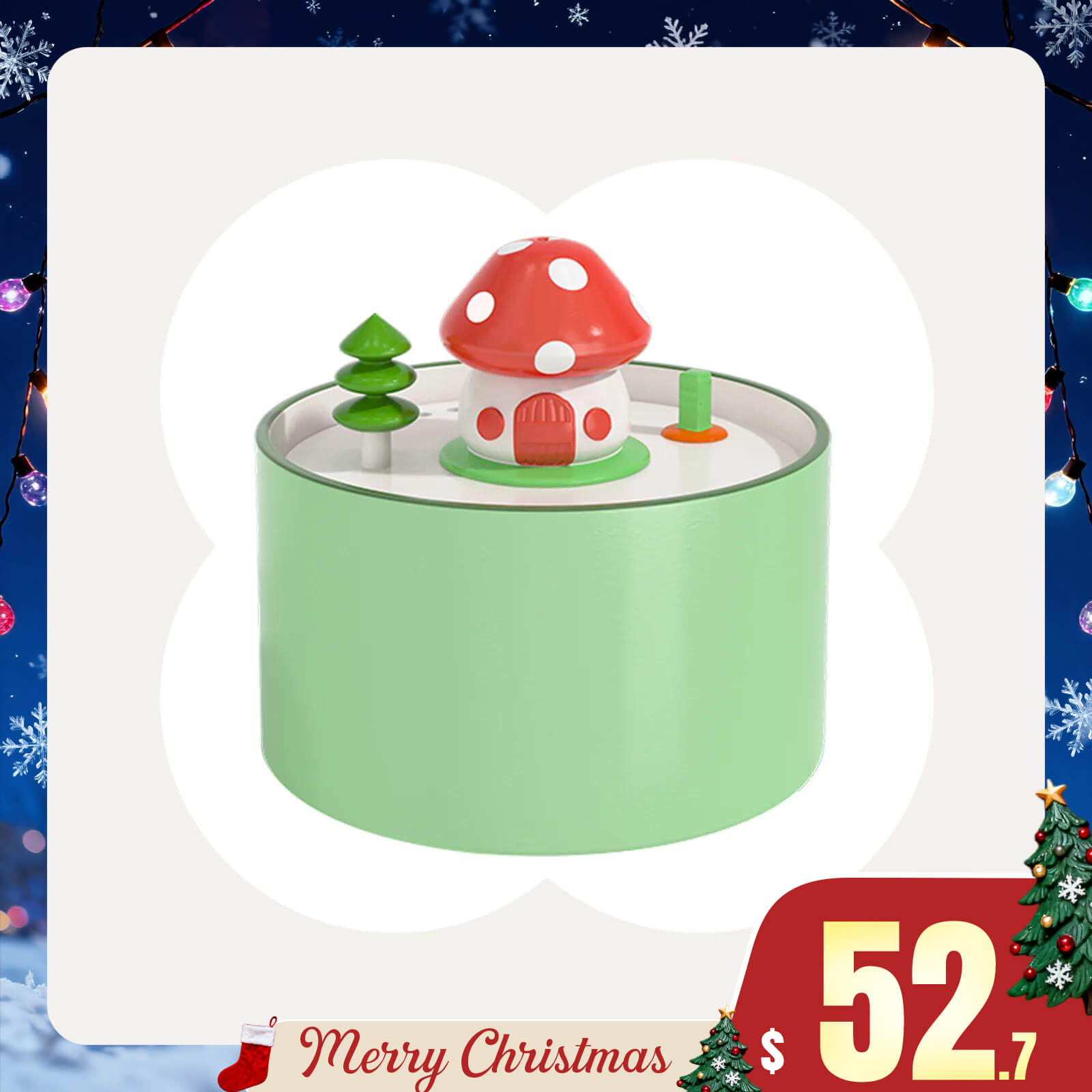 Mushroom House Water Fountain