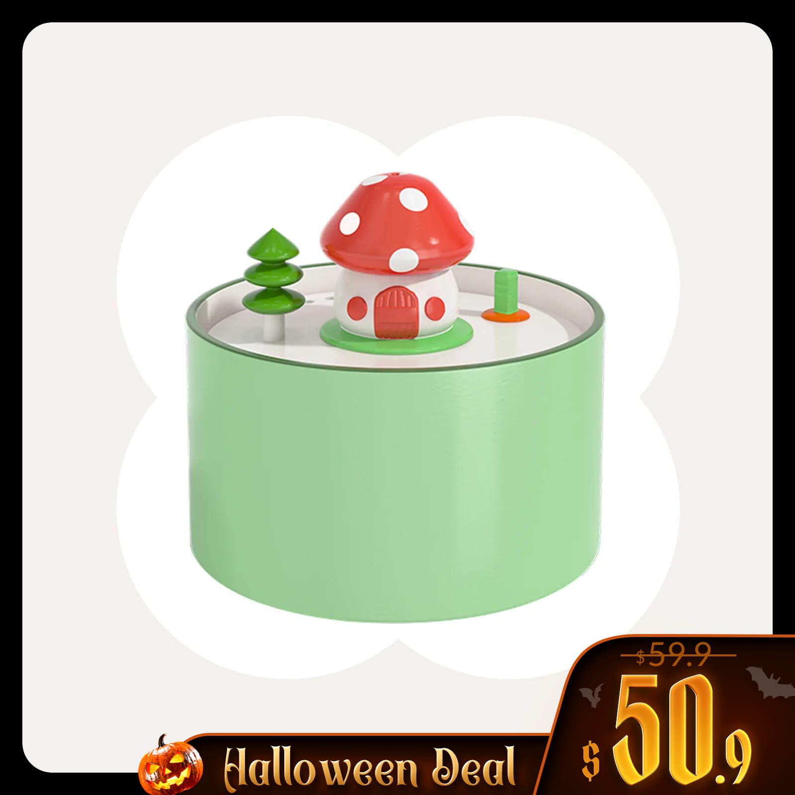 Mushroom House Water Fountain