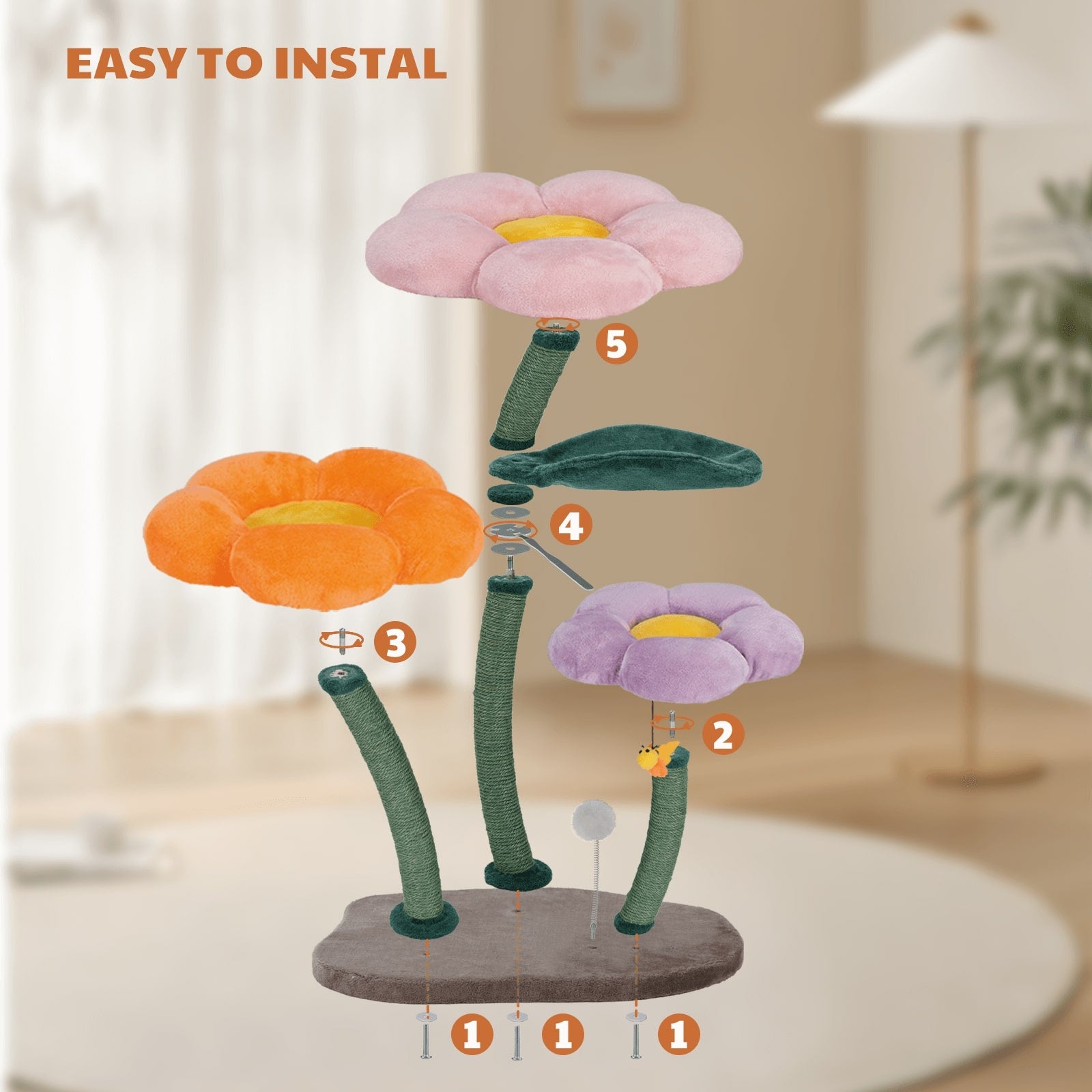 Bloomy Flower Cat Tree
