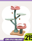 Yellow Tulip Cat Tree