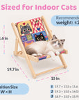 Chair dimensions and recommended cat weight