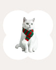 Christmas Knitted Striped Cat Scarf