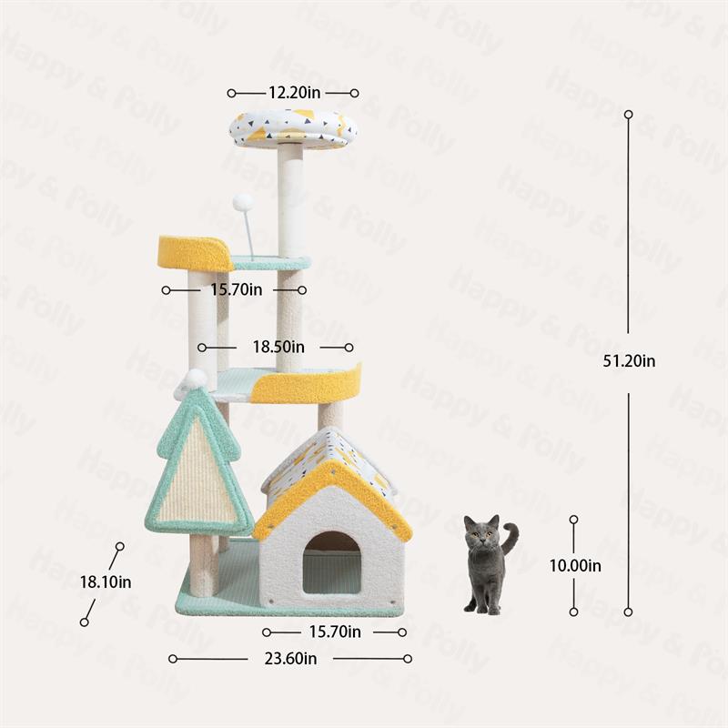 Dream Paradise Cat Tree size comparison.