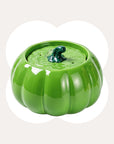 44oz Pumpkin Patch Cat Water Fountain in Green