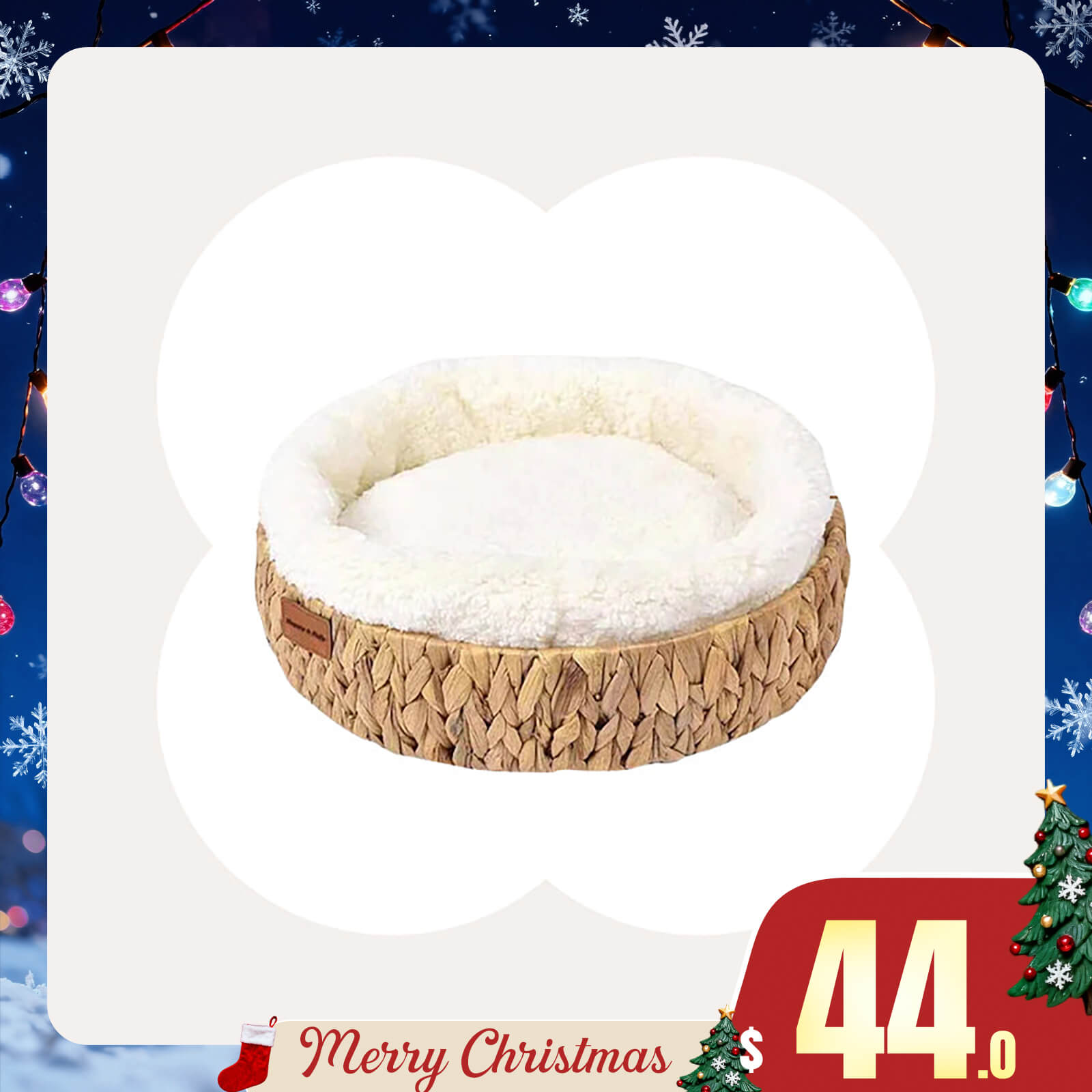 Handwoven Gourd Grass Cat Bed