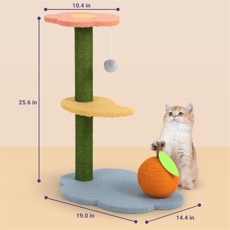 Flower Design Cat Tree – Happy & Polly