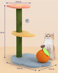 Flower Design Cat Tree size comparison.