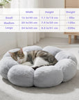 Bloomy Flower Cozy Plush Cat Bed