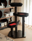 Gothic Style Cat Tree in red color