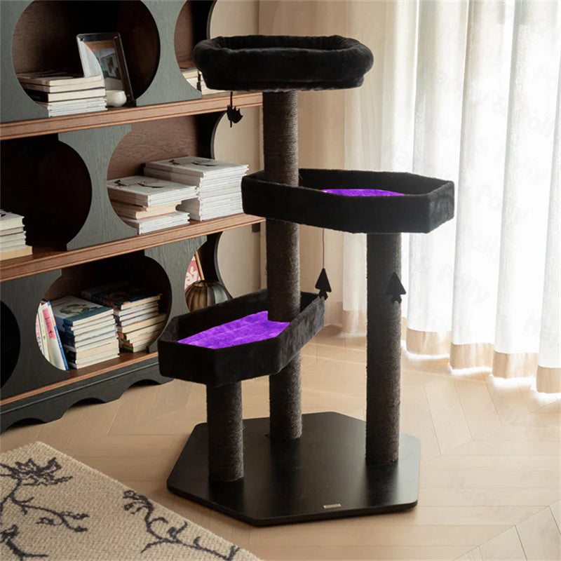 Dark Violet replacement mat for Gothic Style Cat Tree – elegant and rich in color.