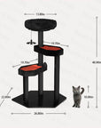 Dimensions of the Gothic Style Cat Tree