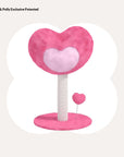 Hit Your Heart Cat Tree front view – multi-platform cat tree with heart-shaped design.