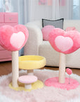 Hit Your Heart Cat Tree Heart style and Yellow Platform style together.