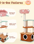 Medium Ice Cream Cat Tree-features-Happy&Polly