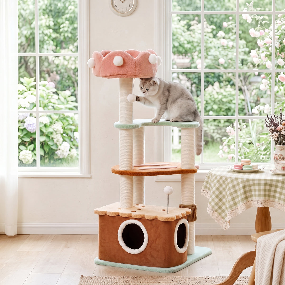 Medium Ice Cream Cat Tree-Indoor design-Happy&amp;Polly
