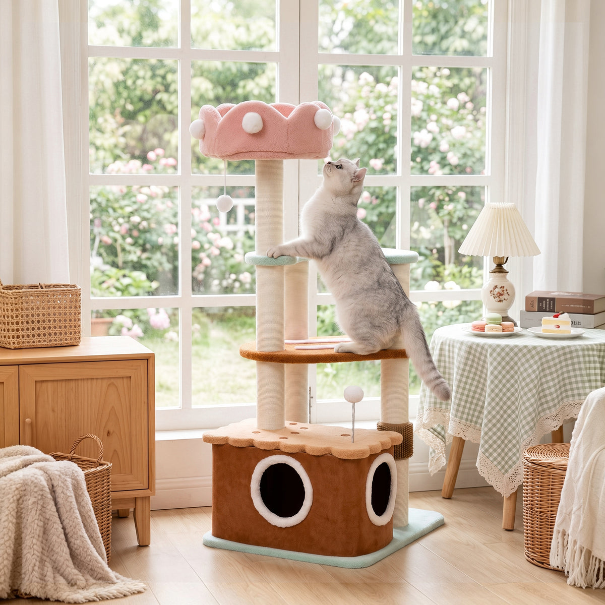 Medium Ice Cream Cat Tree-Indoor design-Happy&amp;Polly