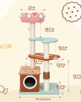 Medium Ice Cream Cat Tree-size-Happy&Polly