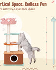 Medium Ice Cream Cat Tree-vertical space design-Happy&Polly