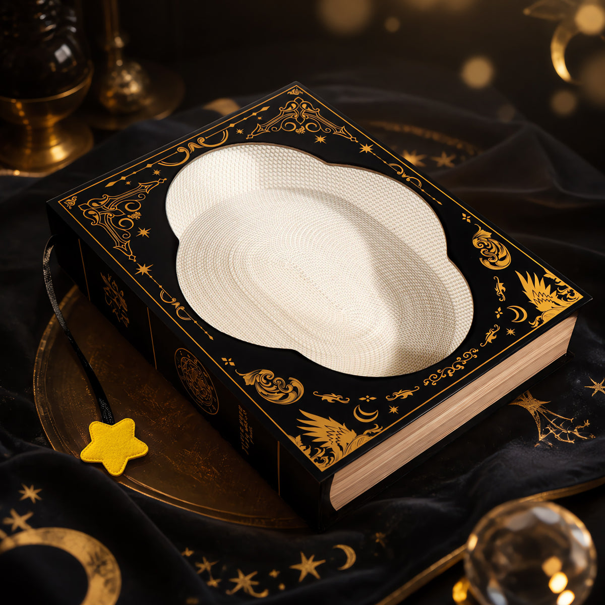 Midnight Grimoire scratcher in mystical setting