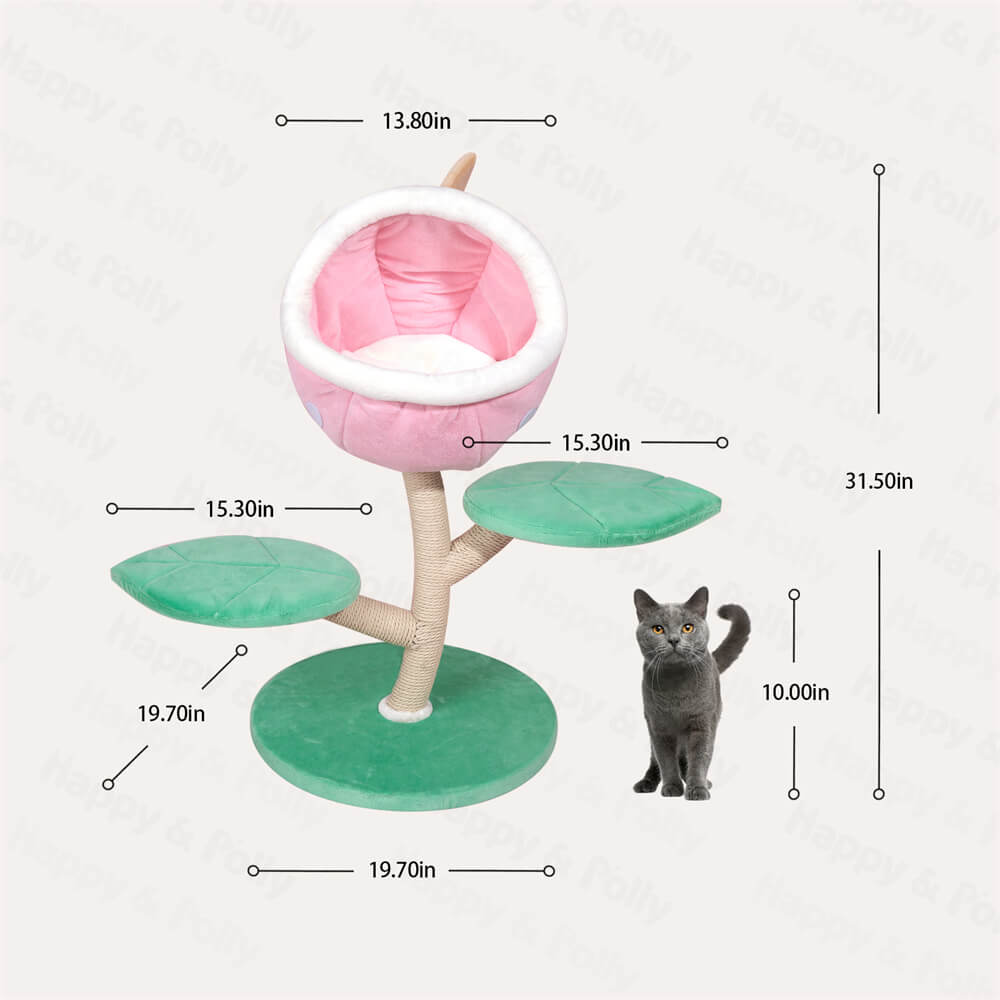 Monster World Cat Tree Happy Polly