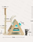 Dimensions of the Moon Ship Cat Tree