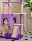 Detail of the dual openings on the Deluxe Version of the Moonlight Cat Tree