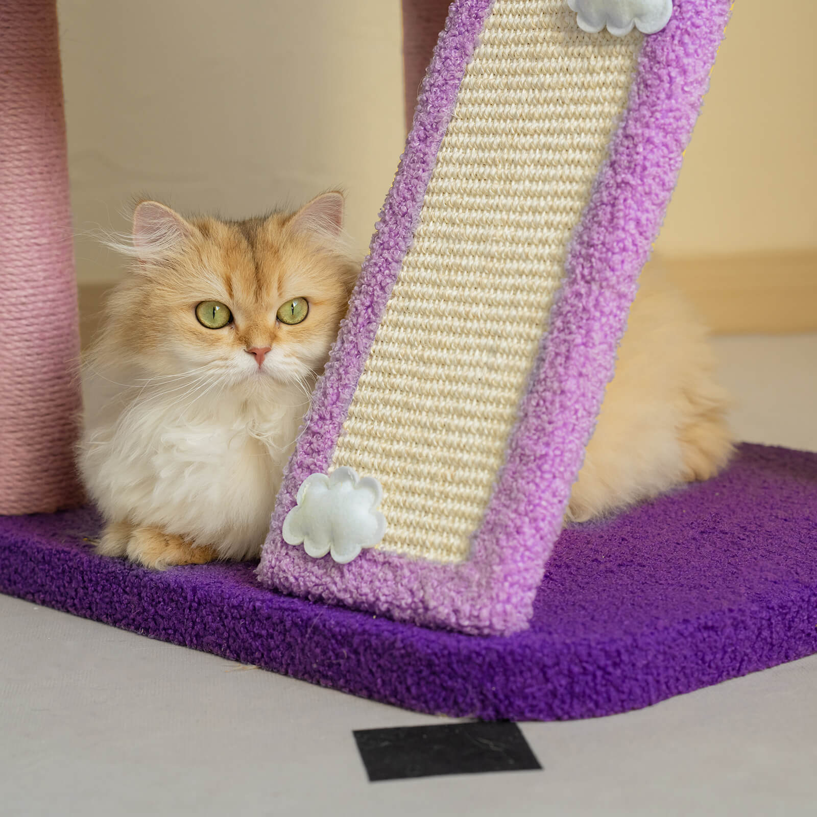 Funky cat scratching post best sale