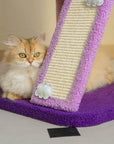 45-degree inclined sisal mat detail of the Moonlight Deluxe Cat Tree