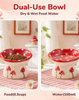 Cat bowl for dry food wet food or water