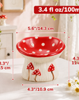 Mushroom cat bowl dimensions and capacity