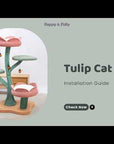 Yellow Tulip Cat Tree
