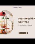 71" Fruit World Multi-Cat Tree