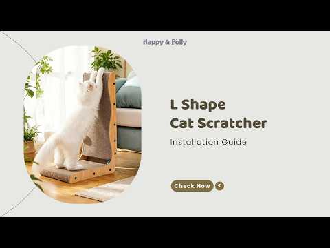 L Shape Cat Scratcher – Happy & Polly