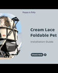 Foldable Pet Stroller with Detachable Carrier