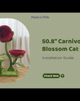 50.8'' Carnivorous Blossom Cat Tree Max