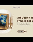 Reinforced Retro Art Cat Scratcher House
