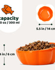 10 oz Pumpkin Patch Cat Bowl