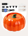 Orange fountain with pump and six filters