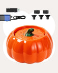 Orange fountain with replacement pump